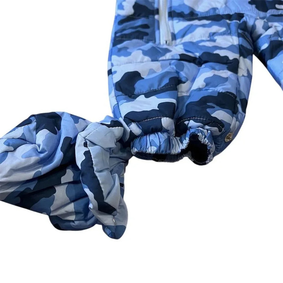 First Impressions Boys Blue Camo Snowsuit Winter Outerwear - Picture 5 of 12